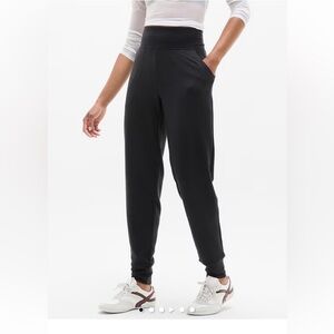 Athleta Black Coaster Luxe High-Rise Joggers